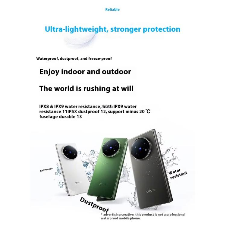 vivo X Fold5, 12GB+512GB, 8.03 inch + 6.53 inch Android 15 OriginOS 5 Snapdragon 8 Gen 3 Octa Core, OTG, NFC, Network: 5G