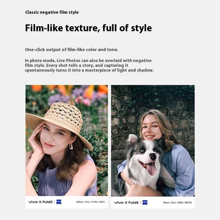 vivo X Fold5, 16GB+1TB, 8.03 inch + 6.53 inch Android 15 OriginOS 5 Snapdragon 8 Gen 3 Octa Core, OTG, NFC, Network: 5G