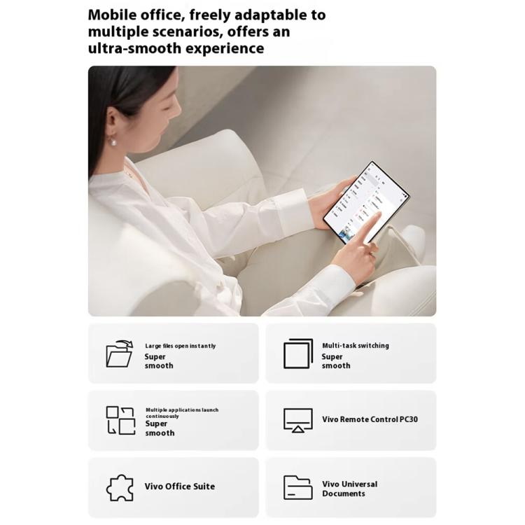 vivo X Fold5, 16GB+1TB, 8.03 inch + 6.53 inch Android 15 OriginOS 5 Snapdragon 8 Gen 3 Octa Core, OTG, NFC, Network: 5G