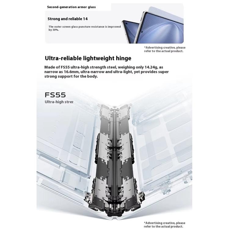 vivo X Fold5, 16GB+512GB, 8.03 inch + 6.53 inch Android 15 OriginOS 5 Snapdragon 8 Gen 3 Octa Core, OTG, NFC, Network: 5G