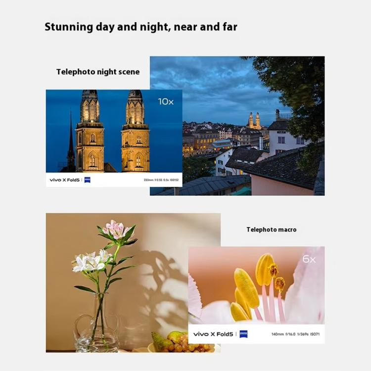 vivo X Fold5, 16GB+512GB, 8.03 inch + 6.53 inch Android 15 OriginOS 5 Snapdragon 8 Gen 3 Octa Core, OTG, NFC, Network: 5G
