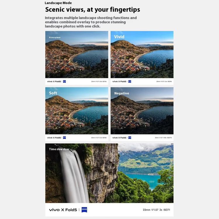 vivo X Fold5, 16GB+512GB, 8.03 inch + 6.53 inch Android 15 OriginOS 5 Snapdragon 8 Gen 3 Octa Core, OTG, NFC, Network: 5G