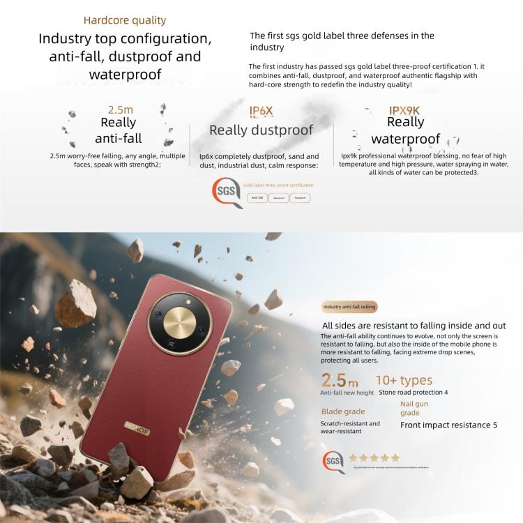 Honor X70, 12GB+256GB, Screen Fingerprint, 6.79 inch MagicOS 9.0 Snapdragon 6 Gen 4 Octa Core, Network: 5G, OTG, NFC, Support Google Play