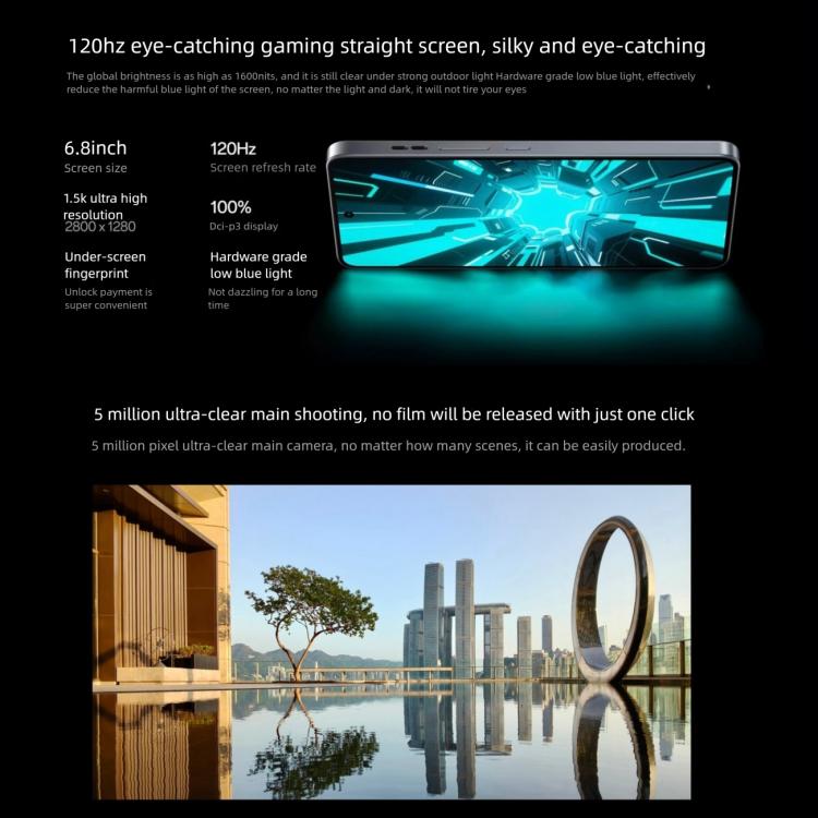 OPPO K13 Turbo, 12GB+256GB, Screen Fingerprint, 6.8 inch ColorOS 15.0 MediaTek Dimensity 8450 Octa Core, NFC, Network: 5G