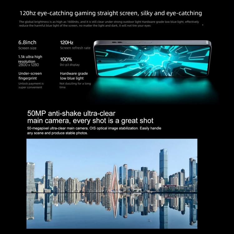 OPPO K13 Turbo Pro 5G, 12GB+256GB, Screen Fingerprint, 6.8 inch ColorOS 15.0 Snapdragon 8s Gen 4 Octa Core, NFC, OTG, Network: 5G