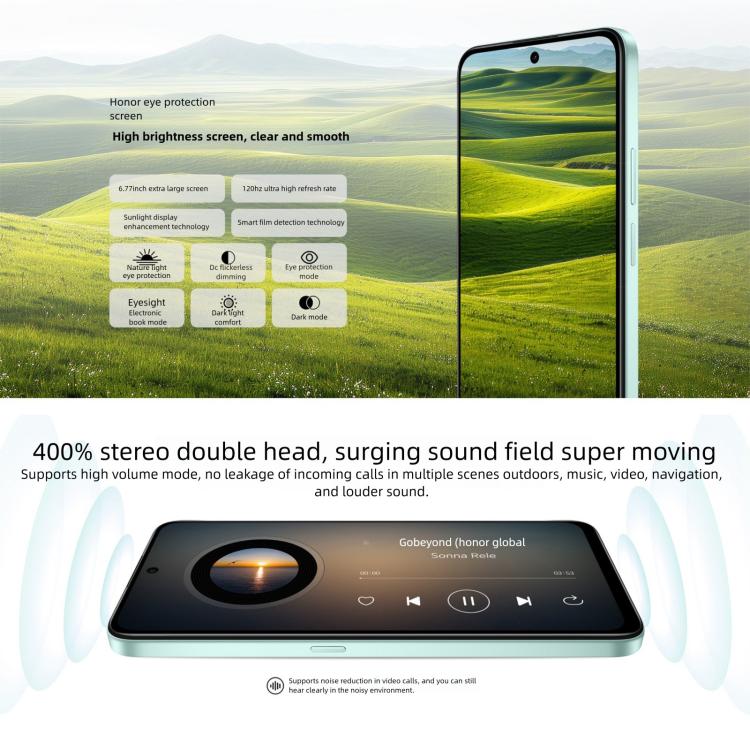 Honor Play 70 Plus, 12GB+512GB, Side Fingerprint, 6.77 inch MagicOS 9.0 Snapdragon 6s Gen 3 Octa Core, Network: 5G, NFC, OTG
