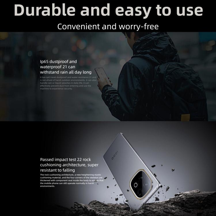 vivo iQOO Z10 Turbo+, 12GB+512GB, Screen Fingerprint, 6.78 inch Android 15 OriginOS 5 Snapdragon 8 Elite Octa Core, OTG, NFC, Network: 5G, Support Google Play