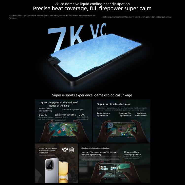 vivo iQOO Z10 Turbo+, 16GB+512GB, Screen Fingerprint, 6.78 inch Android 15 OriginOS 5 Snapdragon 8 Elite Octa Core, OTG, NFC, Network: 5G, Support Google Play