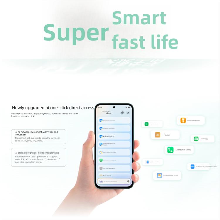 Honor Play10C, 6GB+128GB, Side Fingerprint, 6.61 inch MagicOS 9.0 Android 15 Dimensity 6300 Octa Core, Network: 5G, OTG