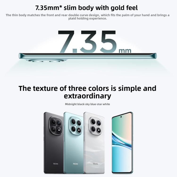 Xiaomi Redmi Note 15 5G, 6GB+128GB, 6.77 inch Xiaomi HyperOS 2 Snapdragon 6 Gen 3 Octa Core, Network: 5G