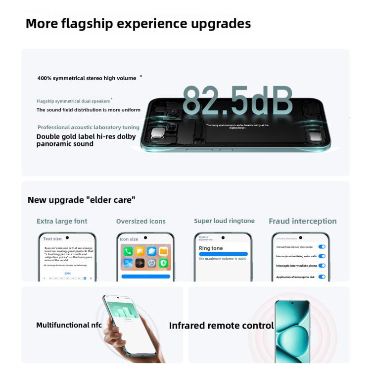 Xiaomi Redmi Note 15 Pro+ 5G, 12GB+256GB, 6.83 inch Xiaomi HyperOS 2 Snapdragon 7s Gen 4 Octa Core, Network: 5G, NFC