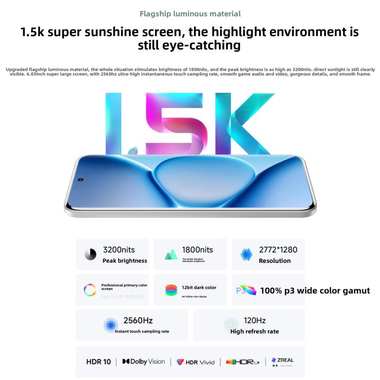 Xiaomi Redmi Note 15 Pro+ 5G, 12GB+512GB, 6.83 inch Xiaomi HyperOS 2 Snapdragon 7s Gen 4 Octa Core, Network: 5G, NFC