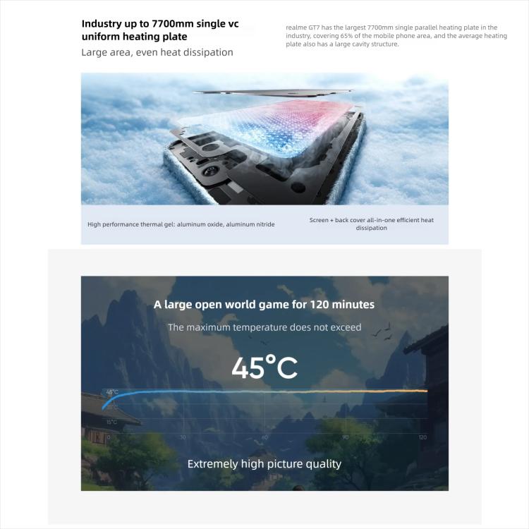 Realme GT7, 16GB+256GB, 6.8 inch Android 15 / Realme UI 6.0 MediaTek Dimensity 9400+ Octa Core, NFC, Network: 5G, Support Google Play