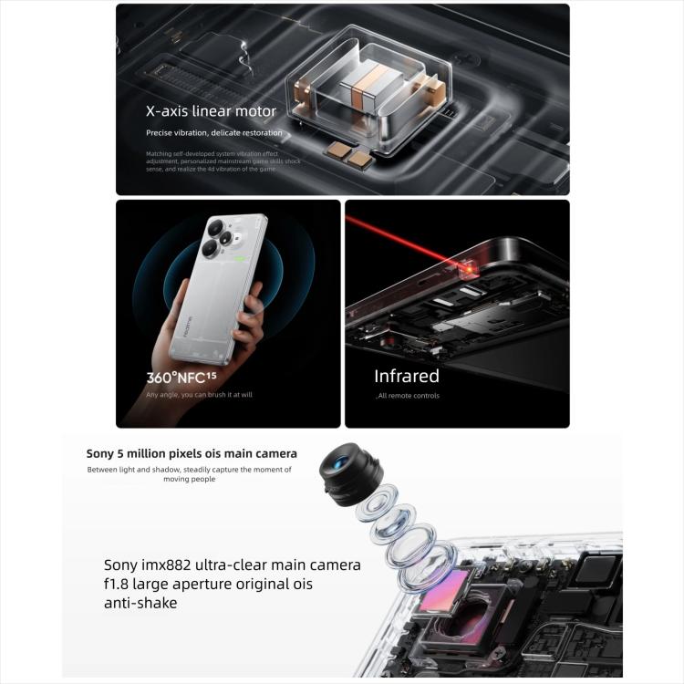 Realme Neo7 Turbo, 16GB+512GB, 6.8 inch Android 15 / Realme UI 6.0 MediaTek Dimensity 9400e Octa Core, NFC, Network: 5G, Support Google Play