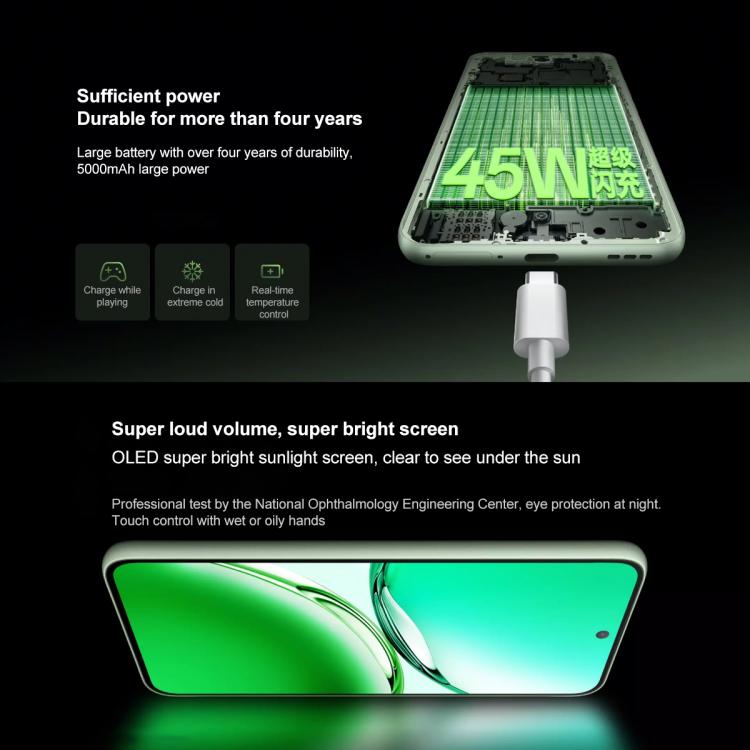 OPPO A3, 8GB+128GB, Screen Fingerprint,  6.7 inch ColorOS 14.0 Qualcomm Snapdragon 695 5G Octa Core, OTG, Network: 5G