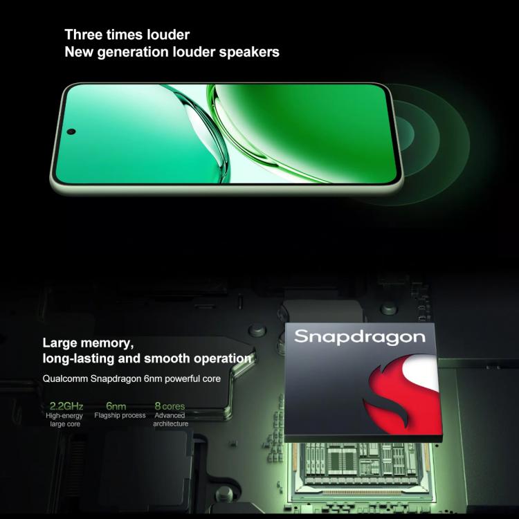 OPPO A3, 12GB+256GB, Screen Fingerprint,  6.7 inch ColorOS 14.0 Qualcomm Snapdragon 695 5G Octa Core, OTG, Network: 5G