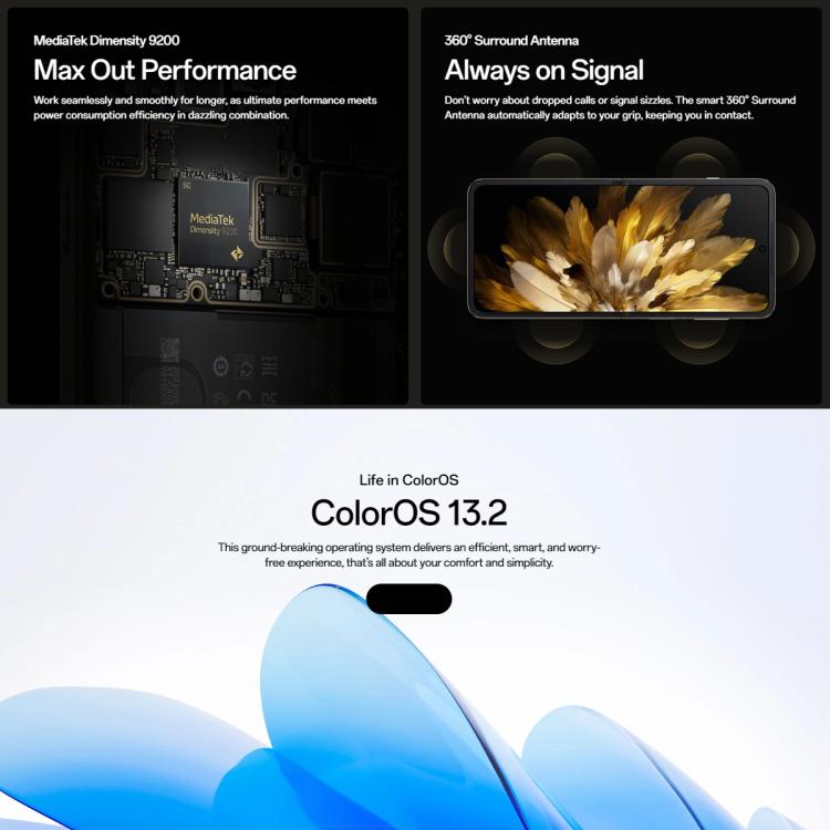 OPPO Find N3 Flip AI, 12GB+256GB, Face ID & Side Fingerprint Identification, 6.8 inch + 3.26 inch Screen ColorOS 13.2 Dimensity 9200 Octa Core, Network: 5G