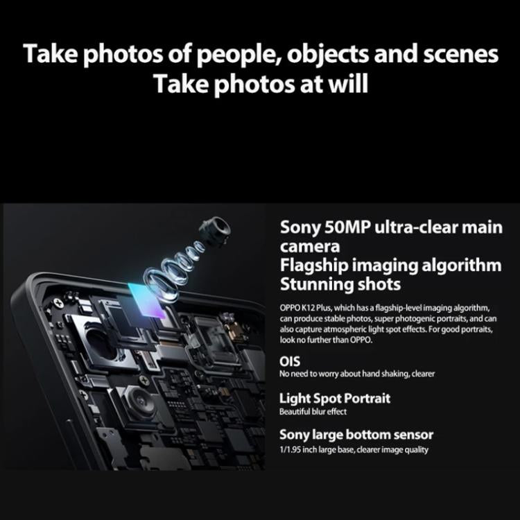 OPPO K12 Plus, 12GB+512GB, Screen Fingerprint, 6.7 inch ColorOS 14.0 Qualcomm Snapdragon 7 Gen 3 Octa Core, OTG, NFC, Network: 5G
