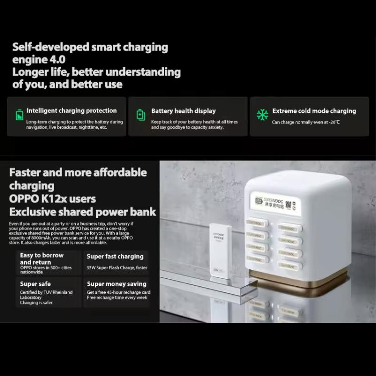 OPPO K12x 5G, 8GB+128GB, Screen Fingerprint,  6.67 inch ColorOS 14.0 Qualcomm Snapdragon 695 5G Octa Core, OTG, Network: 5G