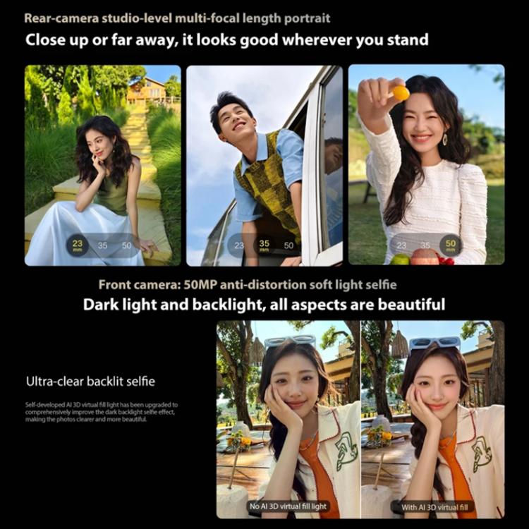 vivo S20, 16GB+512GB, Face ID / Screen Fingerprint Identification, 6.67 inch Android 15 Snapdragon 7 Gen 3 Octa Core, OTG, NFC, Network: 5G