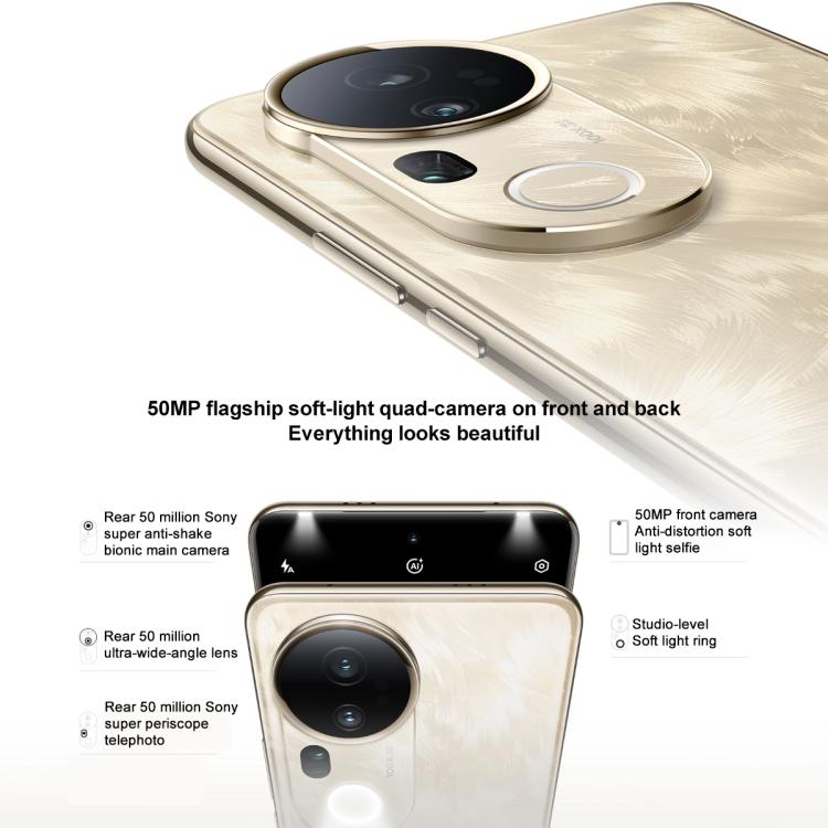 vivo S20 Pro, 12GB+512GB, Face ID / Screen Fingerprint Identification, 6.67 inch Android 15 Dimensity 9300+ Octa Core, OTG, NFC, Network: 5G