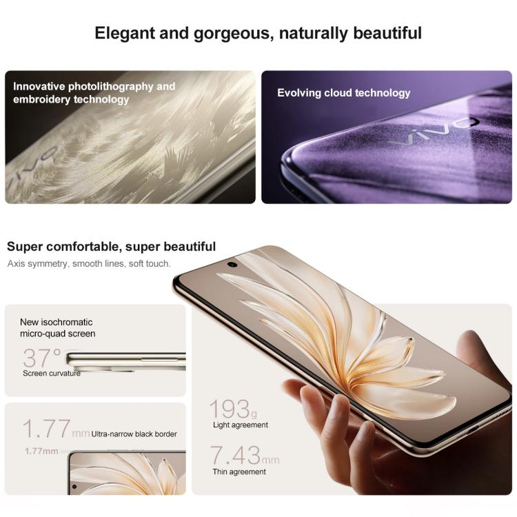 vivo S20 Pro, 16GB+512GB, Face ID / Screen Fingerprint Identification, 6.67 inch Android 15 Dimensity 9300+ Octa Core, OTG, NFC, Network: 5G