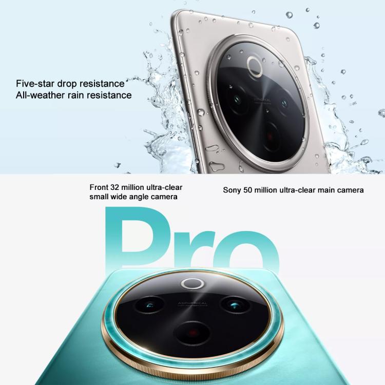 vivo Y300 Pro, 8GB+256GB, Face ID / Screen Fingerprint Identification, 6.77 inch Android 14 OriginOS 4 Snapdragon 6 Gen 1 Octa Core, OTG, Network: 5G