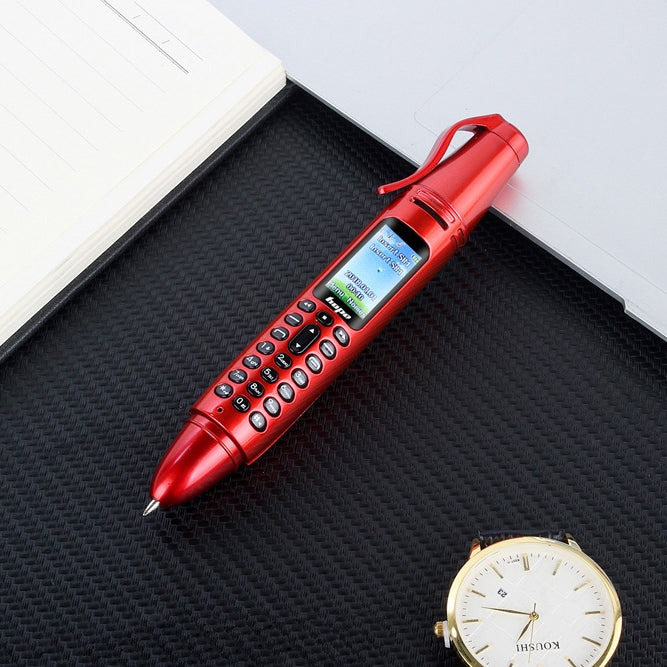Multifunctional Remote Noise Reduction Back-clip Recording Pen with 0.96 inch Color Screen, Dual SIM Dual Standby, Support Bluetooth, GSM, LED Light, Handwriting