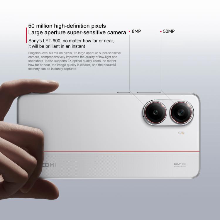 Xiaomi REDMI Turbo 4, 12GB+512GB, 6.67 inch Xiaomi HyperOS 2 Dimensity 8400-Ultra Octa Core 3.0GHz, NFC, Network: 5G