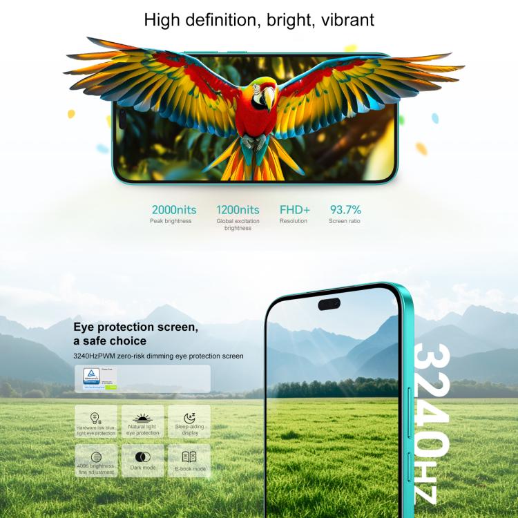Honor Play9T Pro, 12GB+256GB, Screen Fingerprint, 6.7 inch MagicOS 8.0 Android 14.0 Dimensity 6080 Octa Core, Network: 5G, OTG