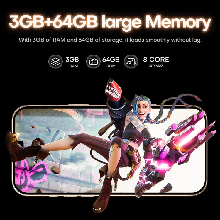 i16 Pro Max / A08A, 3GB+64GB, 6.73 inch Screen, Face Identification, Android 8.1 MTK6753 Octa Core, Network: 4G, Dual SIM, UK Plug