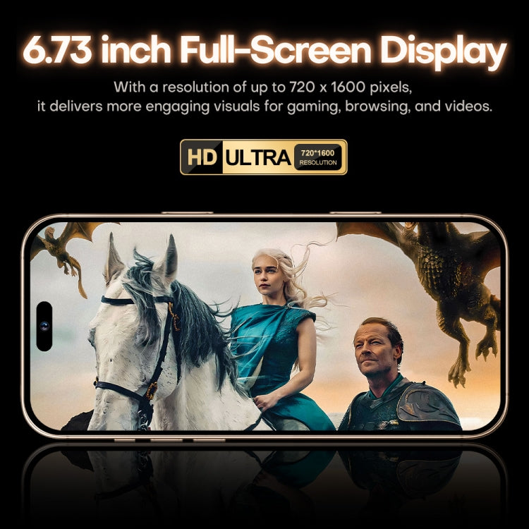 i16 Pro Max / A08A, 3GB+64GB, 6.73 inch Screen, Face Identification, Android 8.1 MTK6753 Octa Core, Network: 4G, Dual SIM, US Plug