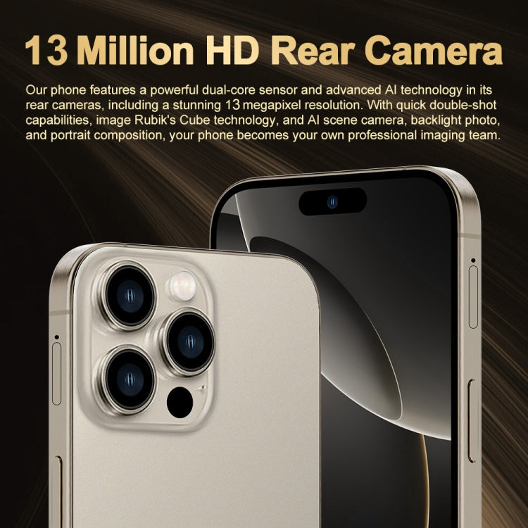 i16 Pro Max / Q5, 2GB+16GB, 6.5 inch Screen, Face Identification, Android 8.1 MTK6580P Quad Core, Network: 3G, Dual SIM, EU Plug