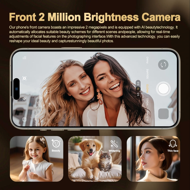 i16 Pro Max / Q5A, 6GB+128GB, 6.5 inch Screen, Face Identification, Android 10 MTK6762 Octa Core, OTG, NFC, Network: 4G, Dual SIM, AU Plug