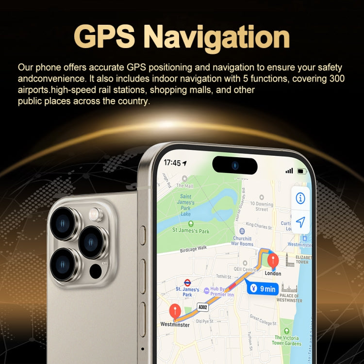 i16 Pro Max / Q5A, 6GB+128GB, 6.5 inch Screen, Face Identification, Android 10 MTK6762 Octa Core, OTG, NFC, Network: 4G, Dual SIM, US Plug