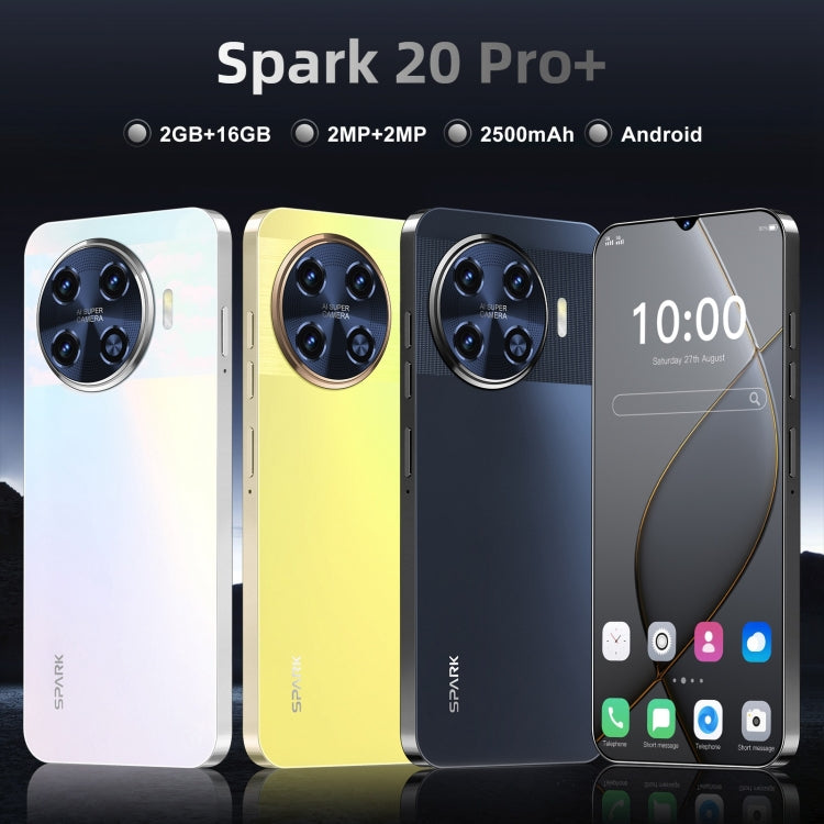 Spark 20 Pro+ / SDT77, 2GB+16GB, Face Identification, 6.28 inch Screen Android 6.0 SC7731 Quad Core, Network: 3G, Dual SIM