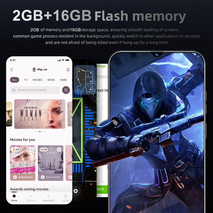 Spark 20 Pro+ / SDT77, 2GB+16GB, Face Identification, 6.28 inch Screen Android 6.0 SC7731 Quad Core, Network: 3G, Dual SIM