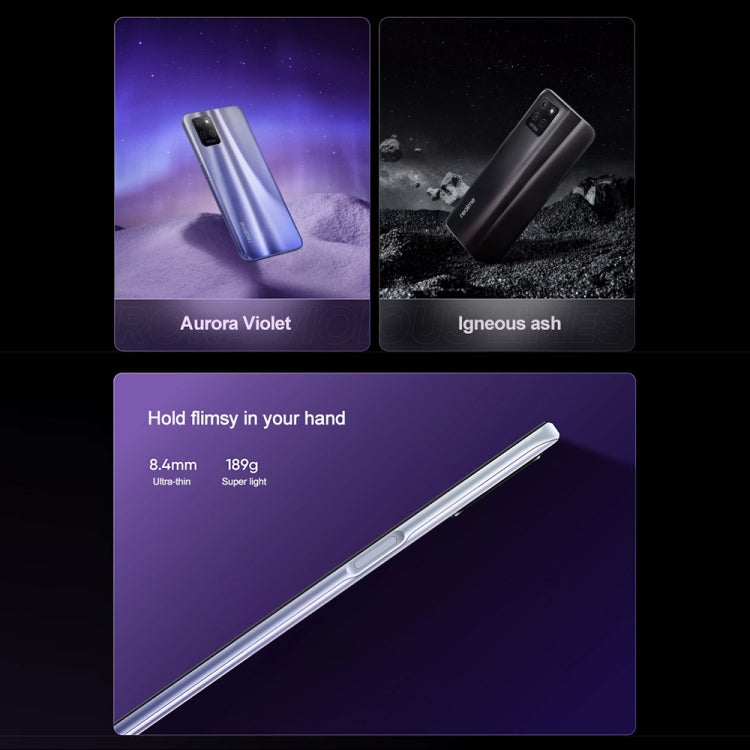 Dual Back Cameras, Side Fingerprint Identification, 5000mAh Battery, 6.5 inch Realme UI 2.0 / Android 11 MediaTek Dimensity 810 Octa Core up to 2.4GHz, Network: 5G, Support Google Play