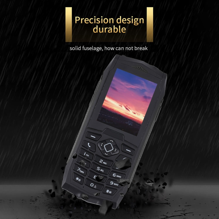 IP68 Waterproof Dustproof Shockproof, 2.4 inch, MTK6261D, 2000mAh Battery, SOS, FM, Dual SIM