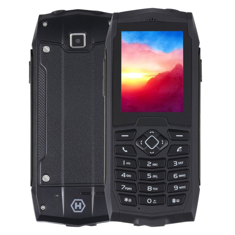 IP68 Waterproof Dustproof Shockproof, 2.4 inch, MTK6261D, 2000mAh Battery, Loud Box Speaker, FM, Network: 2G, Dual SIM