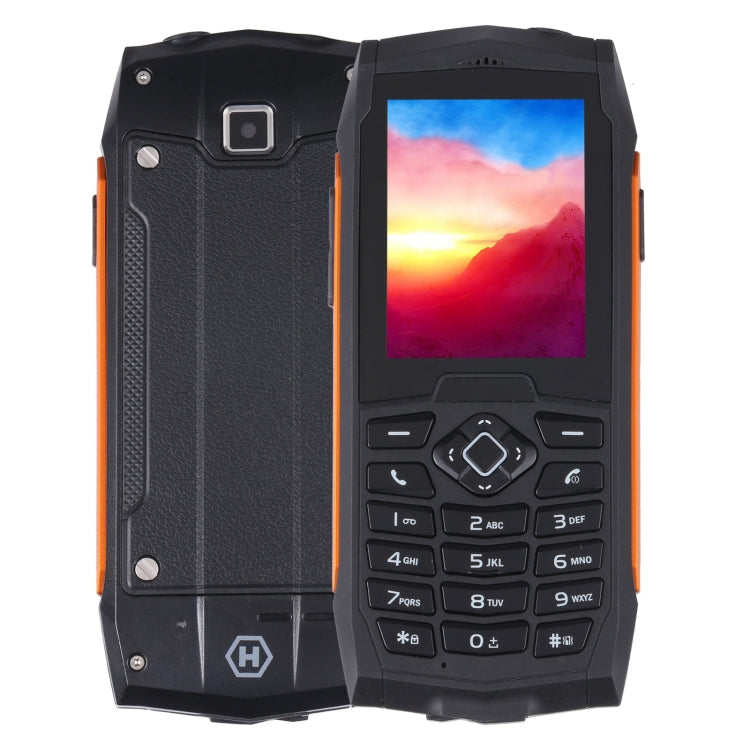IP68 Waterproof Dustproof Shockproof, 2.4 inch, MTK6261D, 2000mAh Battery, Loud Box Speaker, FM, Network: 2G, Dual SIM