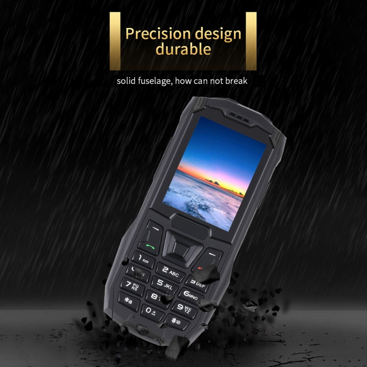 IP68 Waterproof Dustproof Shockproof, 2.4 inch, MTK6261D, 2500mAh Battery, SOS, FM, Dual SIM
