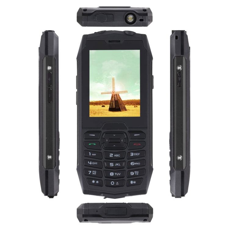 IP68 Waterproof Dustproof Shockproof, 2.8 inch, MTK6261D, 2000mAh Battery, SOS, FM, Dual SIM