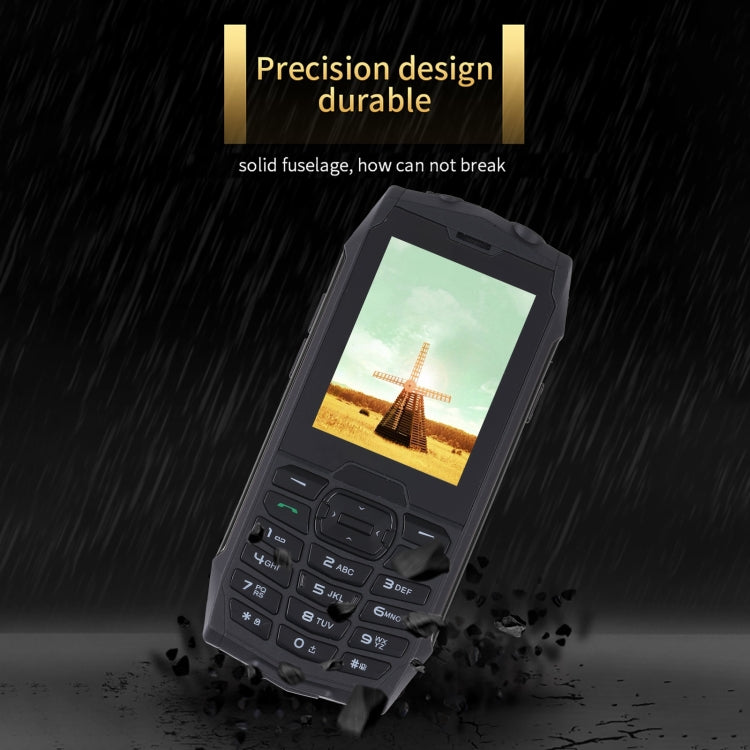 IP68 Waterproof Dustproof Shockproof, 2.8 inch, MTK6261D, 2000mAh Battery, SOS, FM, Dual SIM