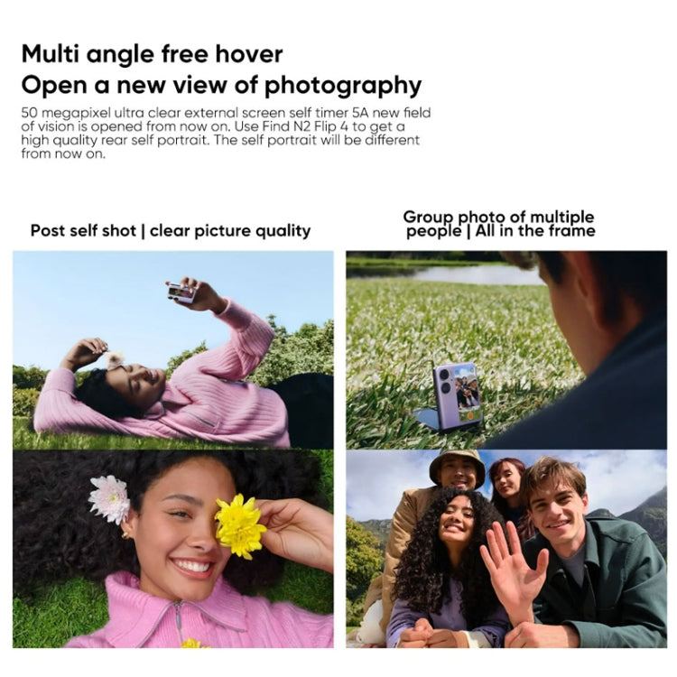 Dual Rear Cameras, Face ID & Side Fingerprint Identification, 6.8 inch + 3.26 inch Screen, ColorOS 13 Dimensity 9000+ Octa Core up to 3.2GHz, Support Google Play