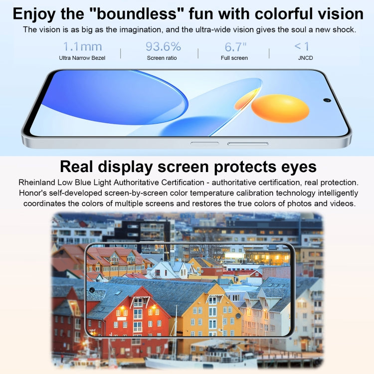 Dual Back Cameras, Side Fingerprint Identification, 4000mAh Battery, 6.7inch Magic UI 6.1 / Android 12  Dimensity 6020 Octa Core, Network: 5G, OTG, Not Support Google Play