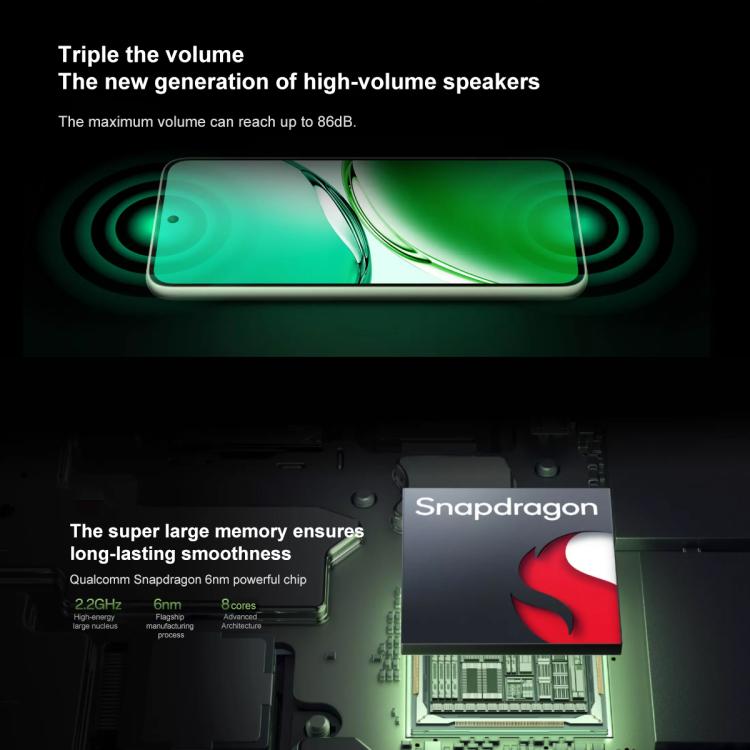 OPPO A3i Plus, 12GB+256GB, Screen Fingerprint,  6.7 inch ColorOS 14.0 Qualcomm Snapdragon 695 5G Octa Core, OTG, Network: 5G