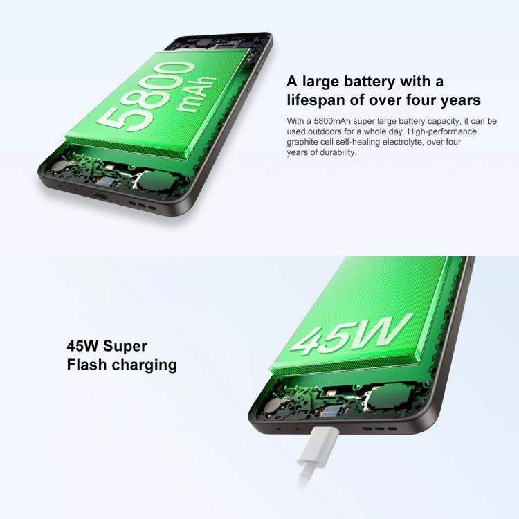 OPPO A5 Vitality 5G, 12GB+256GB, Side Fingerprint, 6.67 inch ColorOS 15.0 MediaTek Dimensity 6300 Octa Core, OTG, Network: 5G