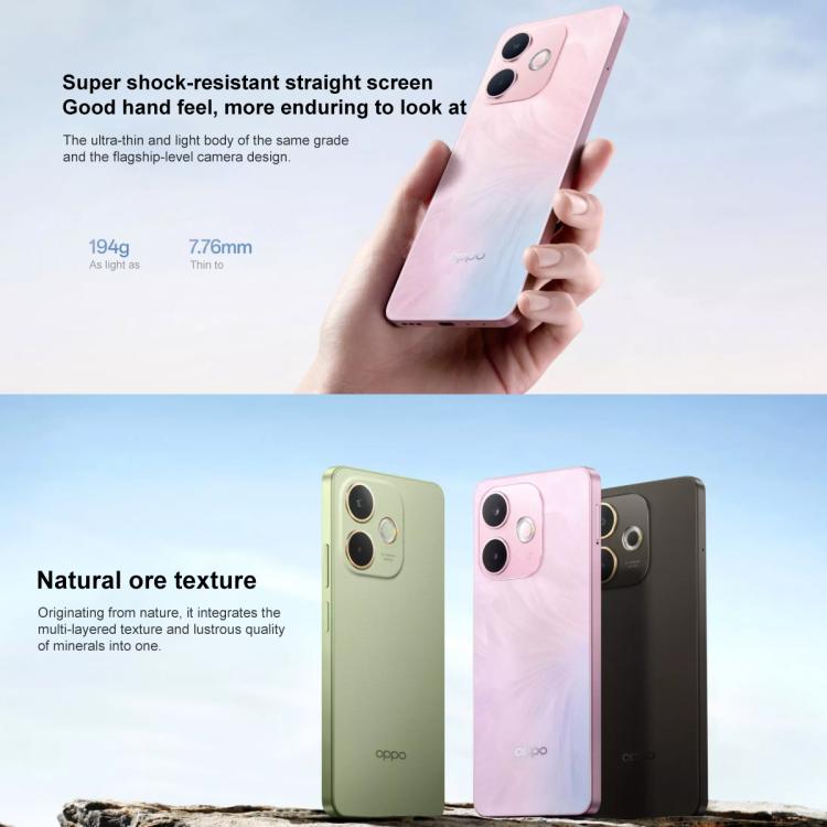 OPPO A5 Vitality 5G, 12GB+512GB, Side Fingerprint, 6.67 inch ColorOS 15.0 MediaTek Dimensity 6300 Octa Core, OTG, Network: 5G