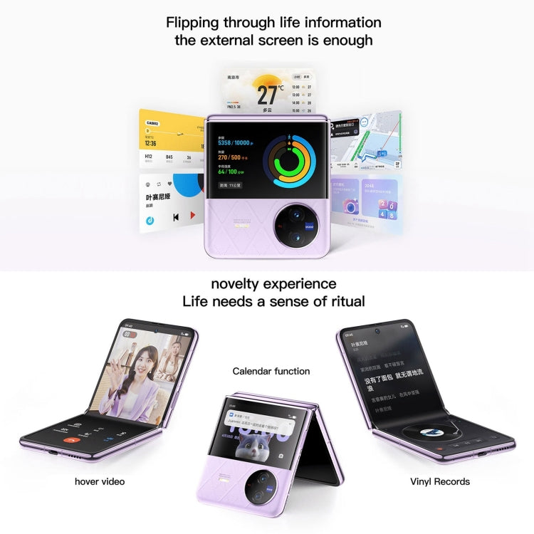 Dual Back Cameras, Side Fingerprint Identification, 4400mAh Battery, 6.74 inch + 3.0 inch Android 13.0 OriginOS 3 Qualcomm Snapdragon 8+ Gen1 Octa Core up to 3.0GHz, NFC, OTG, Network: 5G